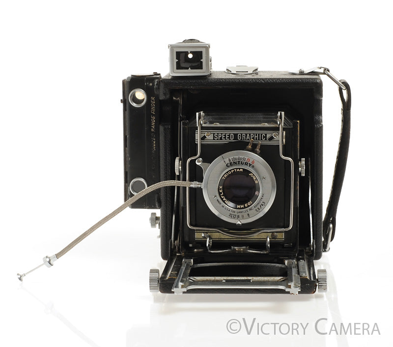Baby Speed Graphic 2 1/4&quot;x3 1/4&quot;  Press Camera w/ 103mm f4.5 Tripotar Lens [Good] - Victory Camera