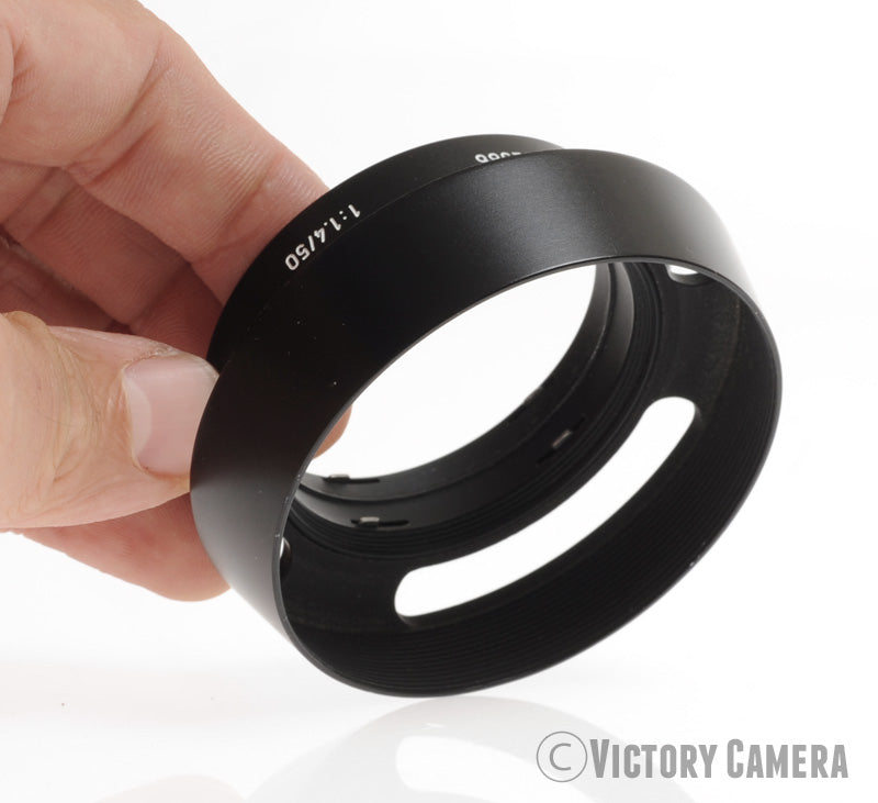 Leica 12586 Metal Windowed Lens Shade / Hood for Summilux 50mm f1.4 [EXC] - Victory Camera