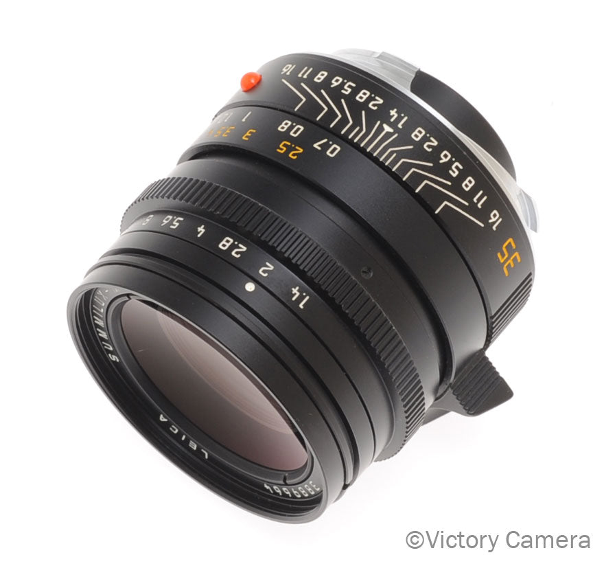 Leica 35mm f1.4 Summilux-M ASPH Black E46 6-Bit Lens 11874  [EXC+] - Victory Camera