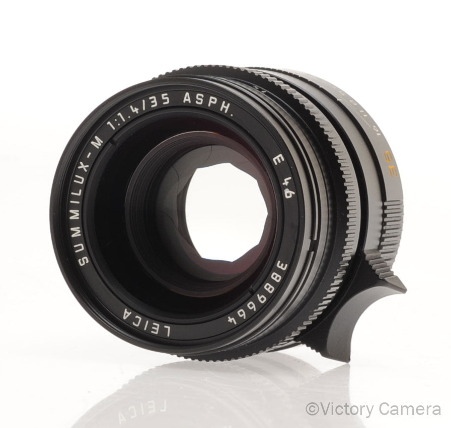 Leica 35mm f1.4 Summilux-M ASPH Black E46 6-Bit Lens 11874  [EXC+] - Victory Camera