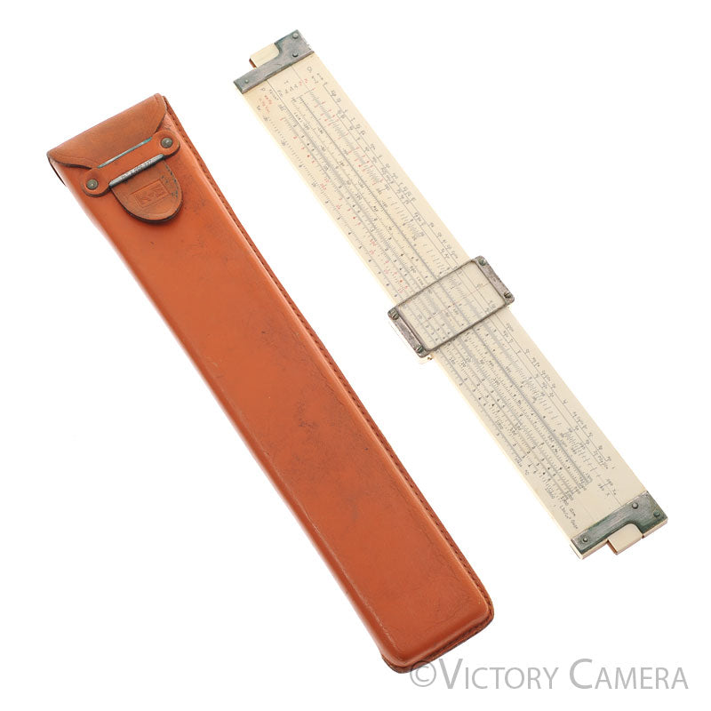 Sun Hemmi No.257 Bamboo Slide Ruler w/ Case [EXC-] - Victory Camera