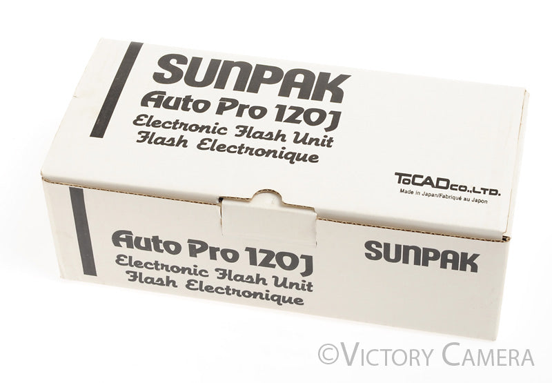 Sunpak Auto Pro 120J Portable Bare Tube Flash Unit -Clean in Box-