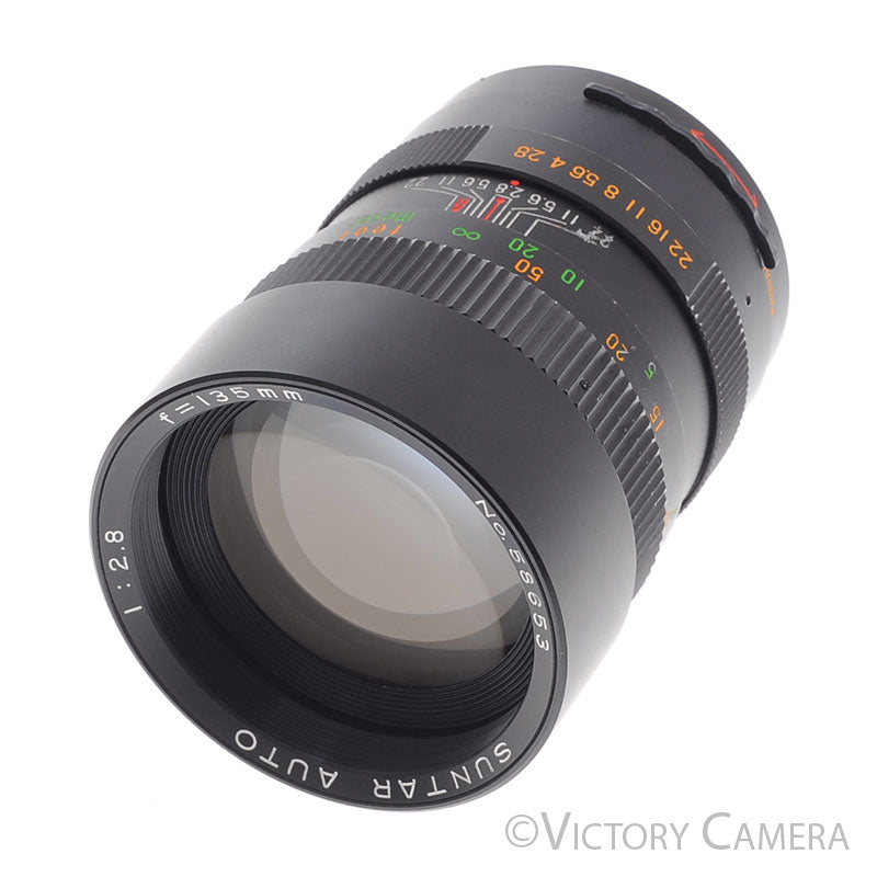 Suntar Auto 135mm f2.8 Telephoto Portrait Lens For M42 Mount [EXC-]