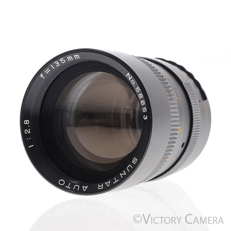 Suntar Auto 135mm f2.8 Telephoto Portrait Lens For M42 Mount [EXC-] - Victory Camera