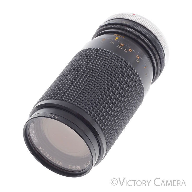 Super Coated Japan 538 PZ 75-150mm f3.9 Lens For Canon FD Mount [EXC-] - Victory Camera