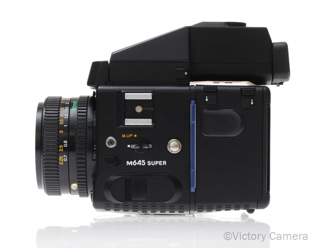 Mamiya 645 Super Medium Format Film Camera w/ AE Finder 80mm Lens [EXC] image 4
