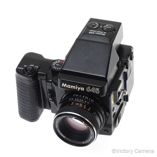 Mamiya 645 Super Medium Format Film Camera w/ AE Finder 80mm Lens [GOOD] image 2
