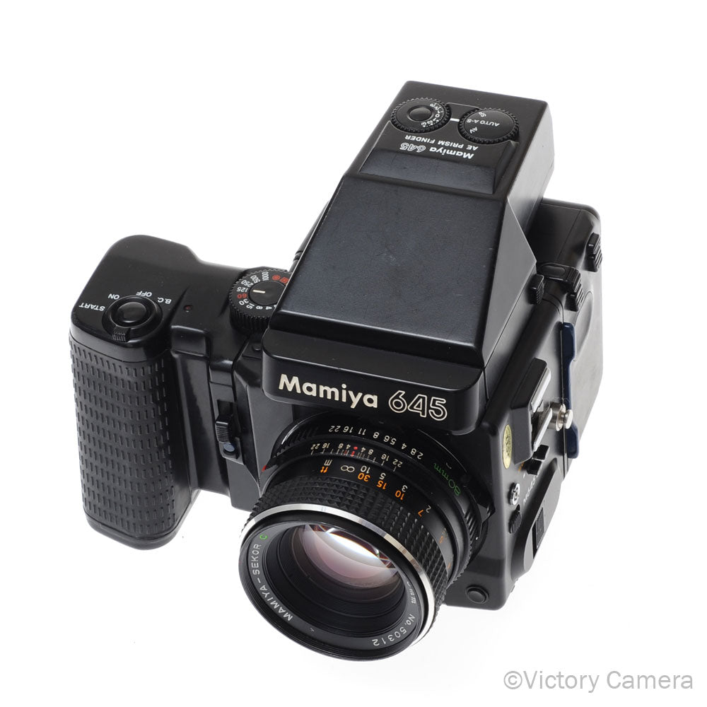 Mamiya 645 Super Medium Format Film Camera w/ AE Finder 80mm Lens [GOOD] image 2