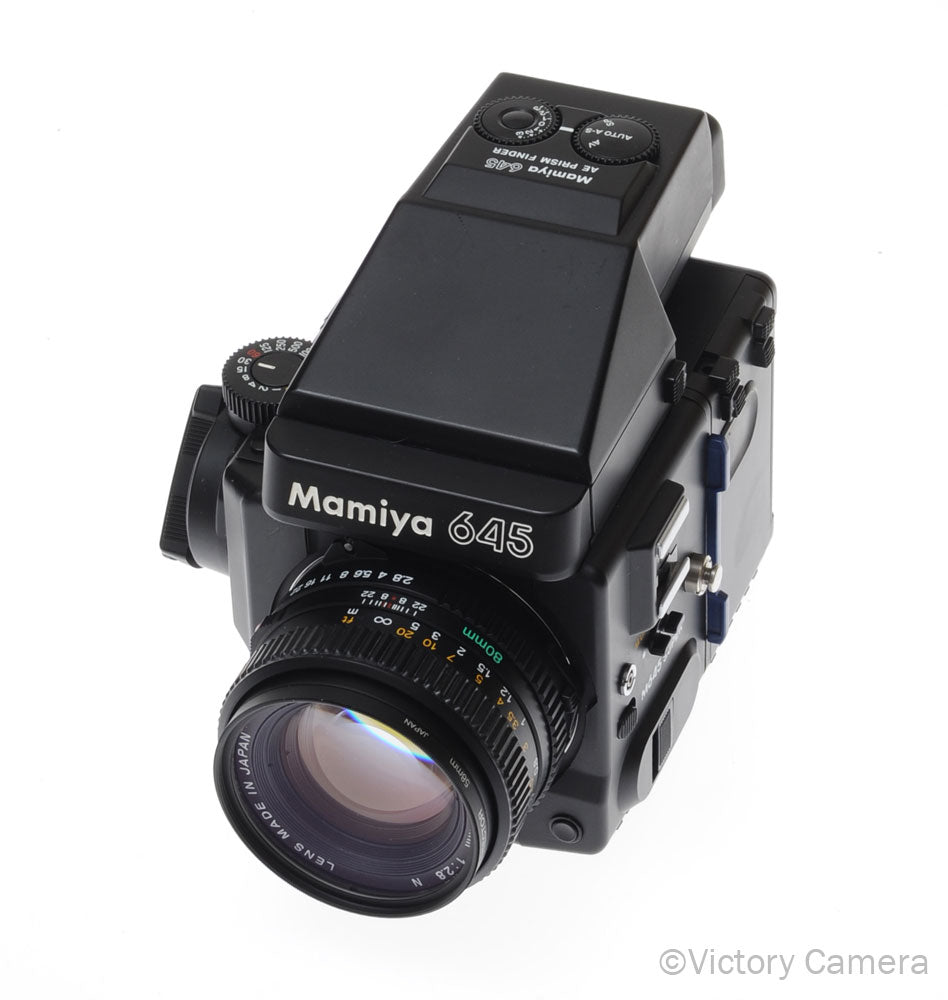 Mamiya 645 Super Medium Format Film Camera w/ AE Finder 80mm Lens [EXC+] image 2
