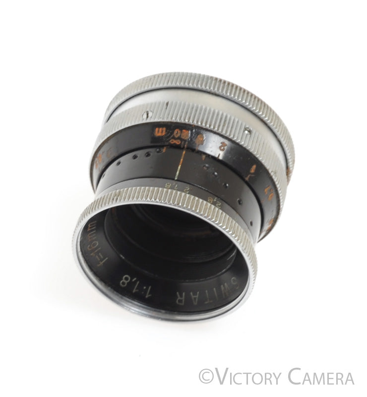 Kern-Paillard Switar Bolex 16mm F1.8 C Mount Cine Lens - Victory Camera