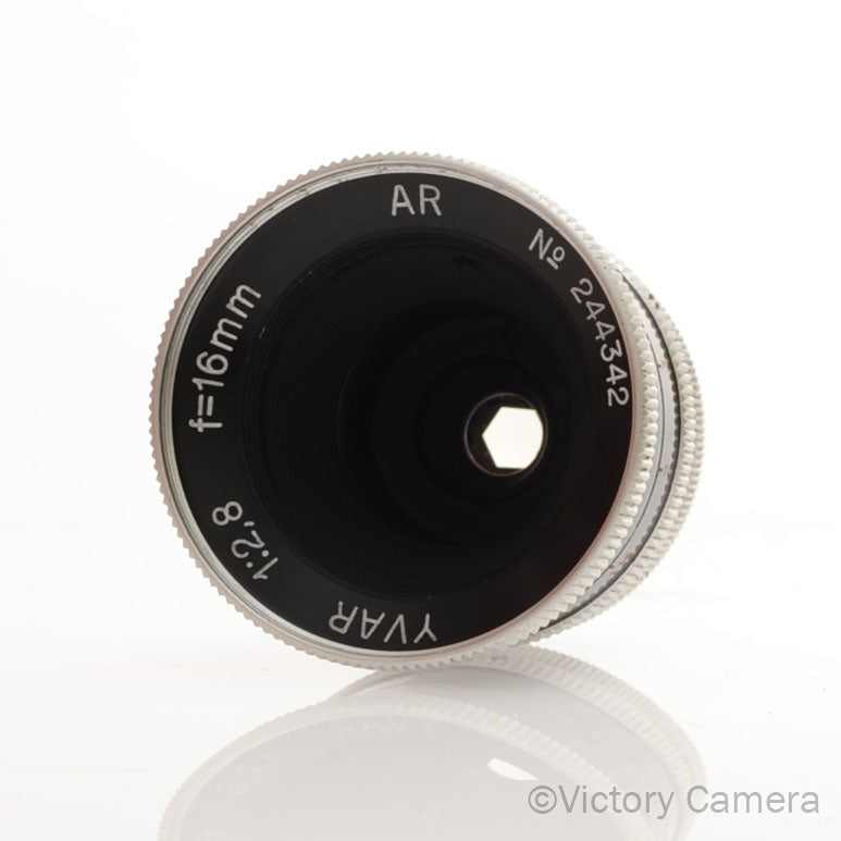 Bolex Kern-Paillard 16mm f2.8 YVAR Wide Angle Lens C Mount for [EXC+] - Victory Camera