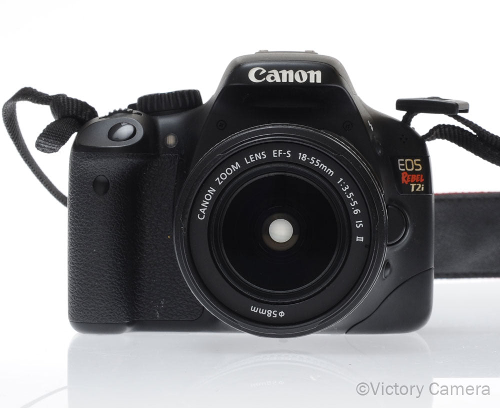 Canon EOS Rebel T2i 18MP DSLR w/ EF-S 18-55mm f3.5-5.6 Lens [EXC] image 1