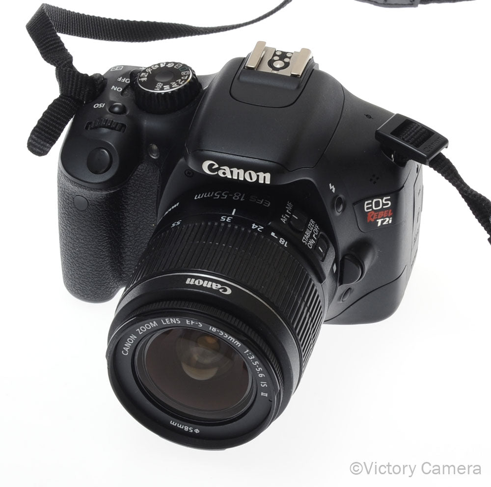 Canon EOS Rebel T2i 18MP DSLR w/ EF-S 18-55mm f3.5-5.6 Lens [EXC] image 2