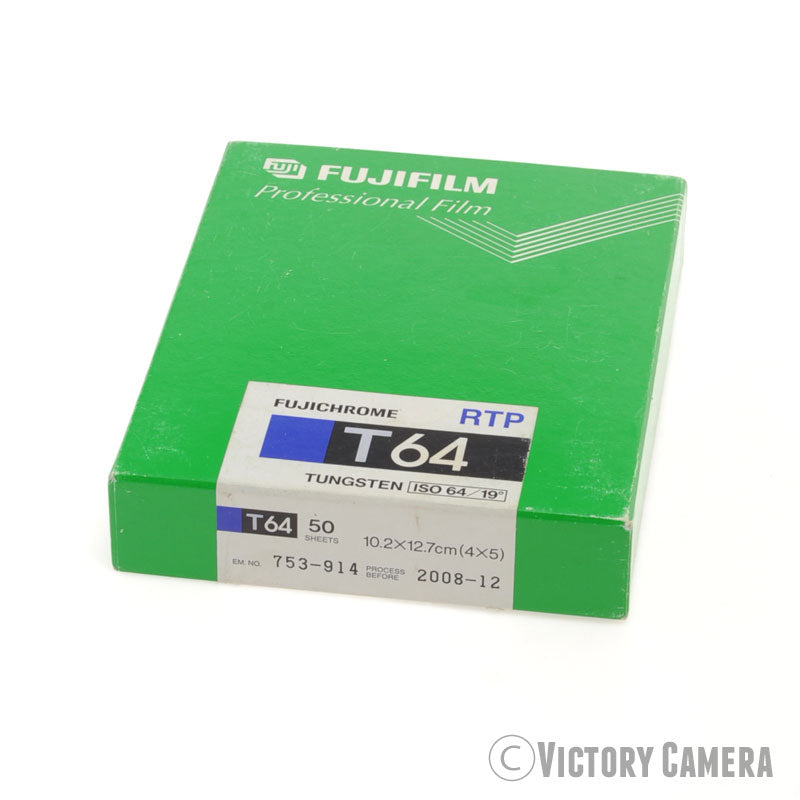 Fujifilm T64 4x5 Film Exp. 2008 Cold Stores 20 Sheets [GOOD] - Victory Camera