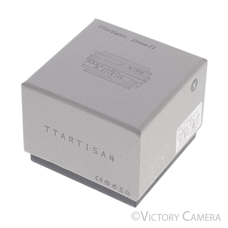 TTArtisan 25mm f2 APS-C Manual Focus Prime Lens for Fujifilm X Mount [MINT-] - Victory Camera