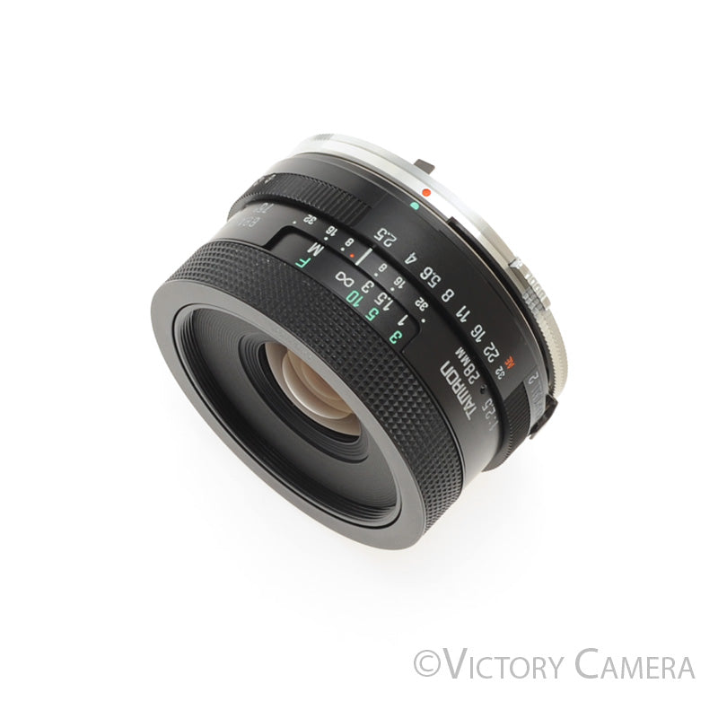 Tamron 28mm f2.5 Adaptall Wide Angle Lens for Olympus OM [EXC+] - Victory Camera