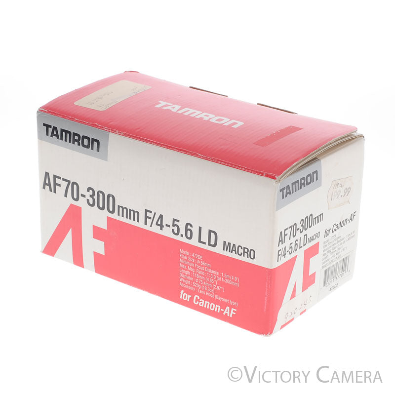 Tamron AF 70-300mm f4-5.6 LD Tele-Macro for Canon EF Cameras [EXC] - Victory Camera