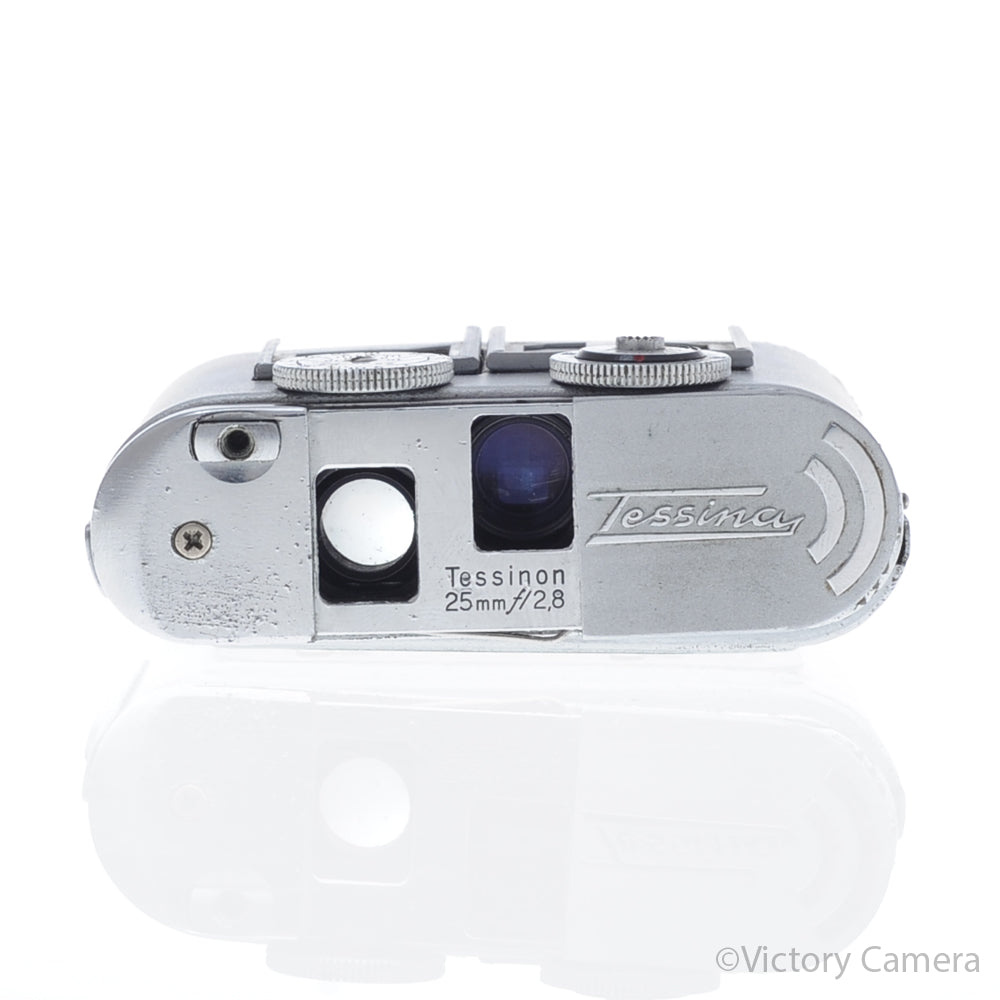 Tessina Automatic 35mm Chrome Spy Camera [AS-IS] image 1