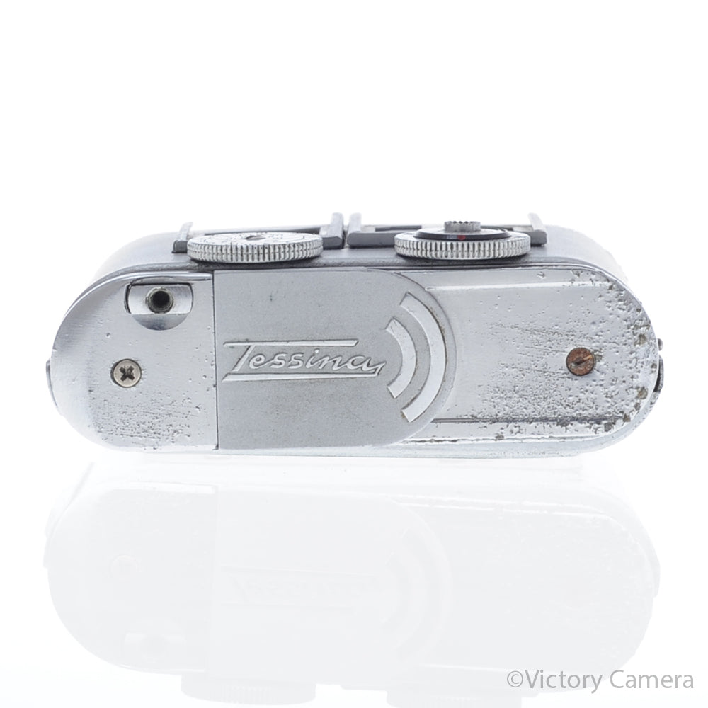 Tessina Automatic 35mm Chrome Spy Camera [AS-IS] image 2