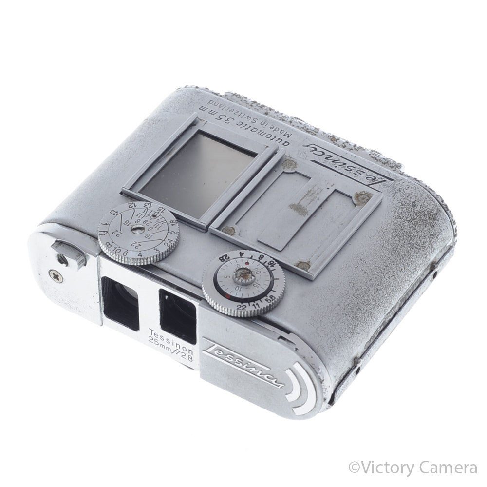 Tessina Automatic 35mm Chrome Spy Camera [AS-IS] image 3