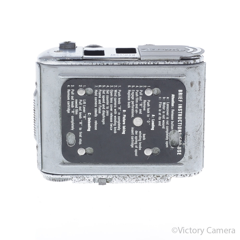 Tessina Automatic 35mm Chrome Spy Camera [AS-IS] image 5