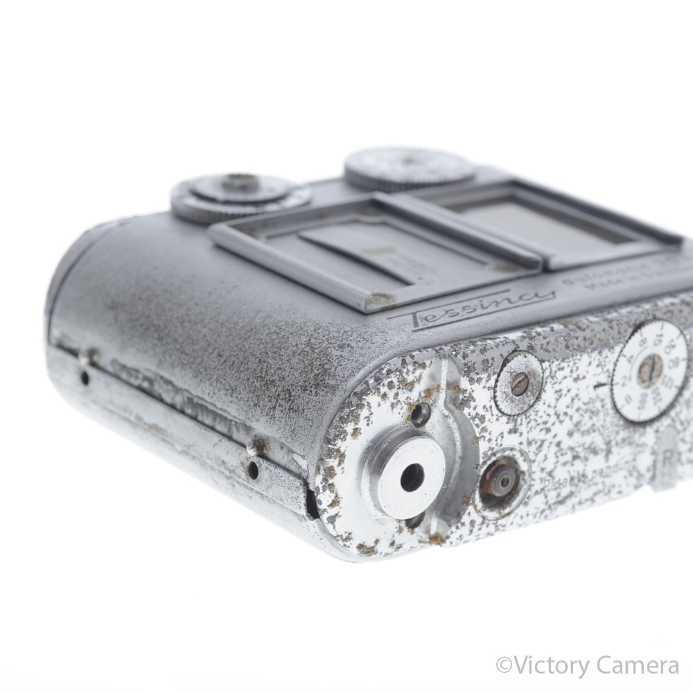 Tessina Automatic 35mm Chrome Spy Camera [AS-IS] image 7