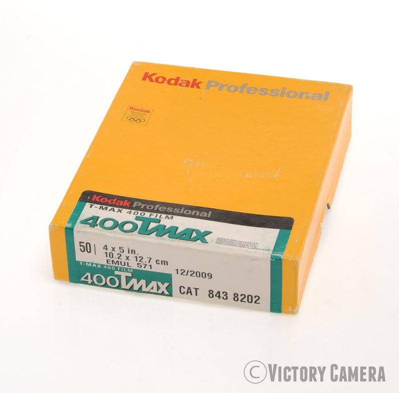 Kodak TMax 400 4x5 Film Exp. 2009 Cold Stores 30 Sheets [GOOD] - Victory Camera