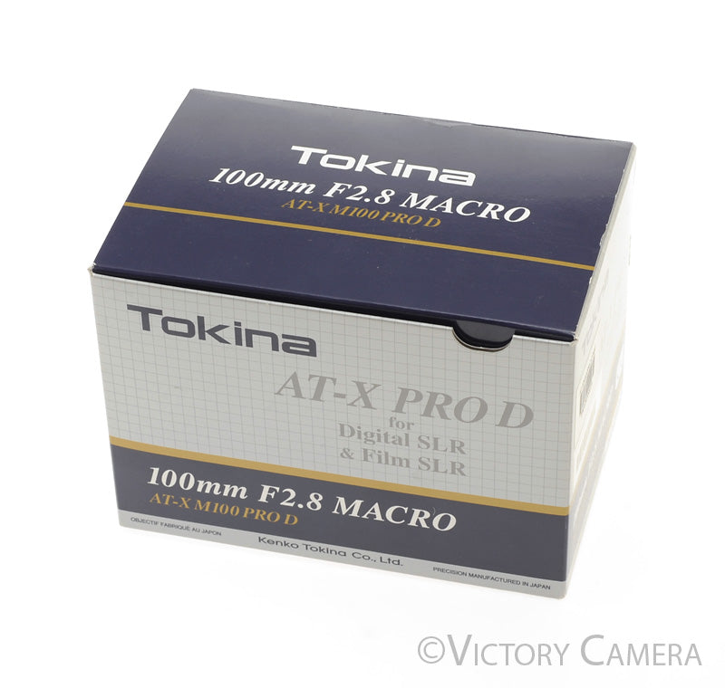 Tokina AT-X Pro 100mm f2.8 D Macro Lens for Nikon AF-D [MINT] - Victory Camera