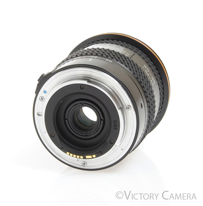 Tokina AF 20-35mm f3.5-4.5 Wide Angle Zoom Lens for Canon EOS EF -Clean in Box- - Victory Camera