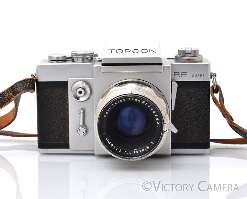 Beseler Topcon RE Super 35mm SLR Camera w/ 58mm f2 Zeiss Lens [GOOD] - Victory Camera