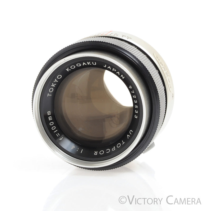 Topcon Tokyo Kogaku Topcor UV 100mm f/4 Prime Lens for UV Mount -Clean- - Victory Camera