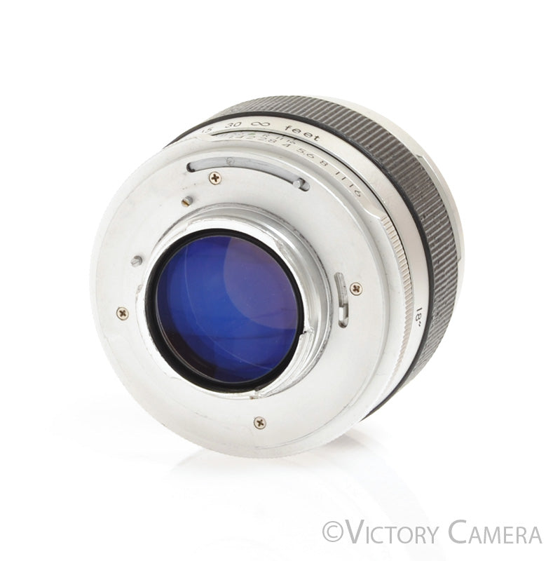 Topcon RE-Auto-Topcor 58mm 5.8cm f1.4 Chrome Prime Lens - Victory Camera