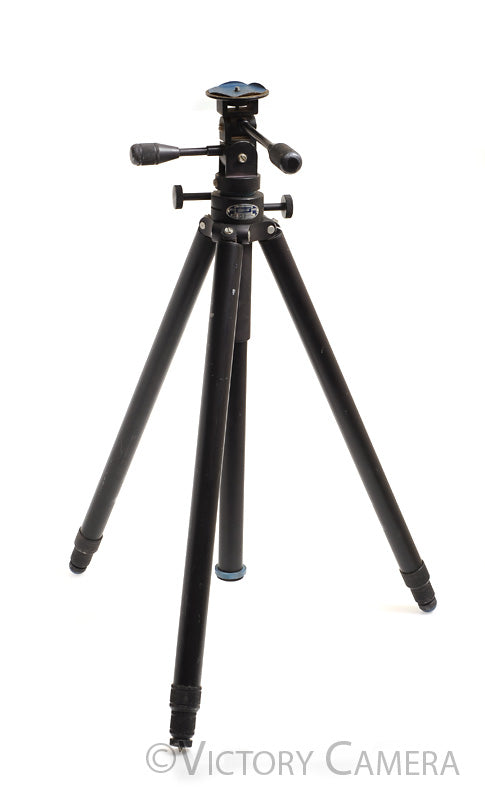 Leica Leitz 4602 Tiltall Black Metal Heavy Duty Tripod w/ 1/4&quot; Mount (~70&quot; Tall) [EXC] - Victory Camera