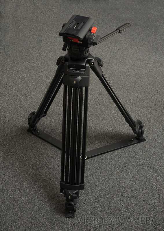 Sachtler DV-6 DV6 Heavy Duty Video Tripod w/ Hard Case + QR Plate ~67