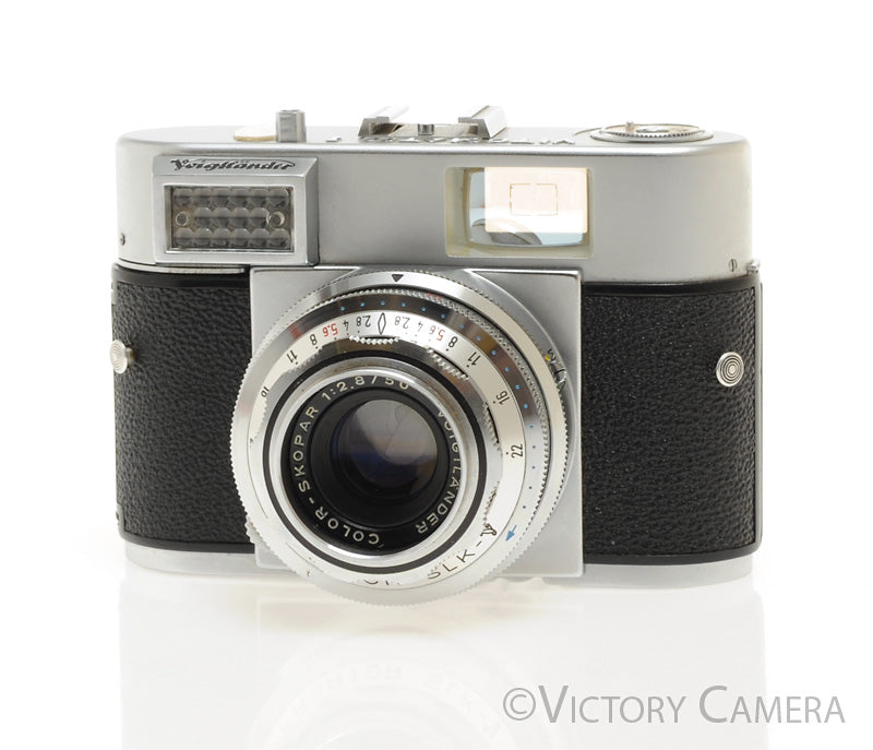 Voigtlander Vitomatic I Chrome 35mm Camera w/ 50mm f2.8 Lens [MINT-] - Victory Camera
