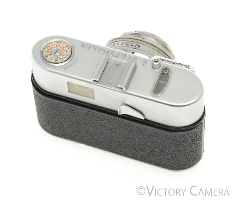 Voigtlander Vitomatic I Chrome 35mm Camera w/ 50mm f2.8 Lens [MINT-] - Victory Camera
