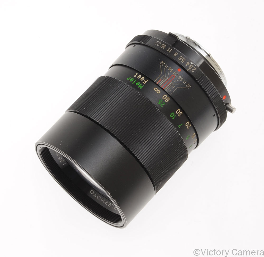 Vivitar 135mm f2.8 Telephoto Portrait Headshot Lens for Minolta [EXC-] - Victory Camera