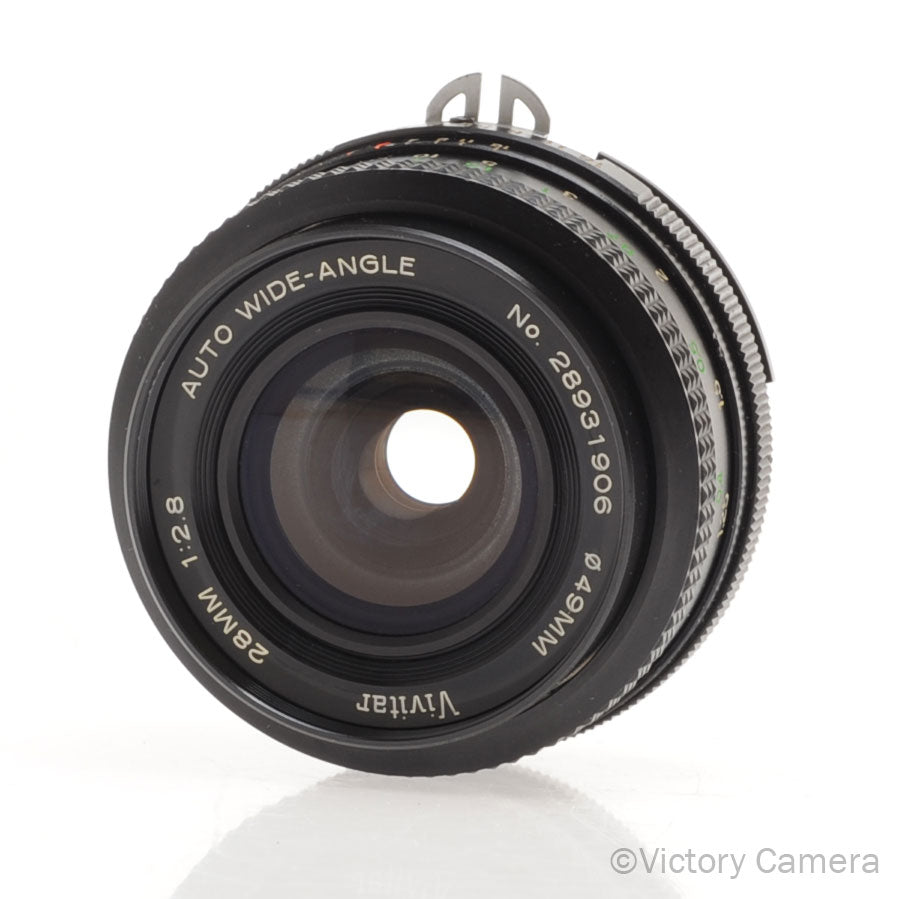 Vivitar 28mm f2.8 Wide Angle Lens for Nikon AI [EXC+] - Victory Camera