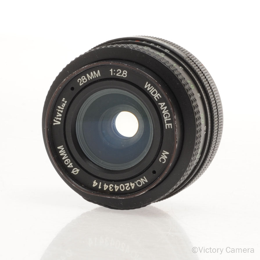 Vivitar 28mm f2.8 MC Wide Angle Lens Canon FD Mount [GOOD]