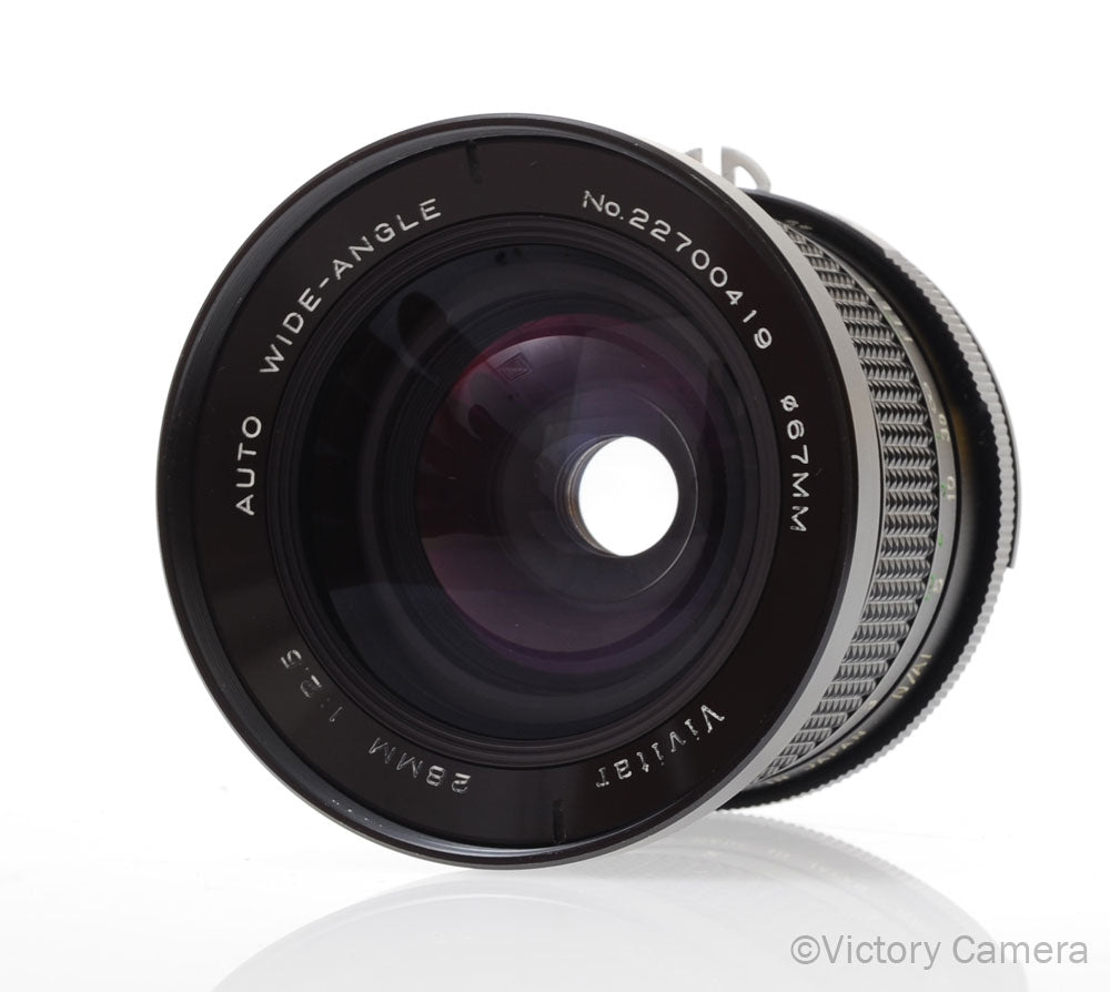 Vivitar 28mm f2.5 Auto Wide-Angle Prime Lens for Nikon [EXC+]