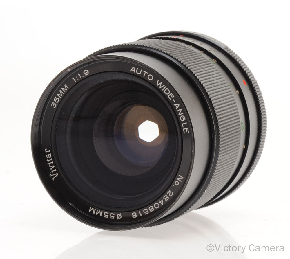 Vivitar 35mm f1.9 Fast Wide Angle Lens For Minolta MD Mount [EXC-] - Victory Camera