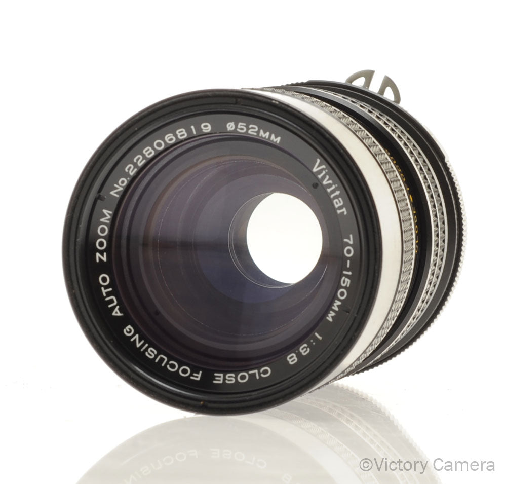 Vivitar 70-150mm f3.8 Macro Zoom Lens for Nikon AI  [EXC+] - Victory Camera