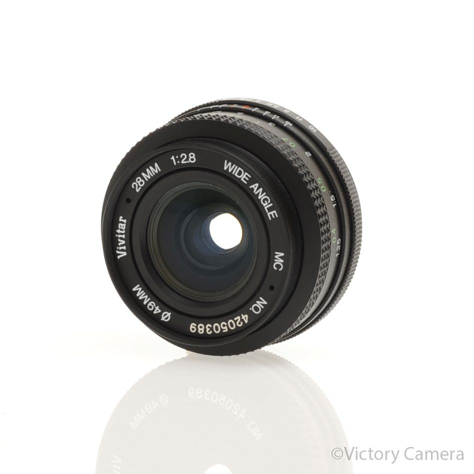 Vivitar 28mm f2.8 MC Wide Angle Lens for Pentax K Mount [EXC] - Victory Camera