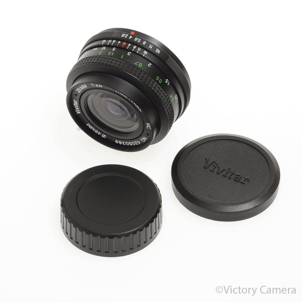 Vivitar 28mm f2.8 MC Wide Angle Lens for Pentax K Mount [EXC] - Victory Camera