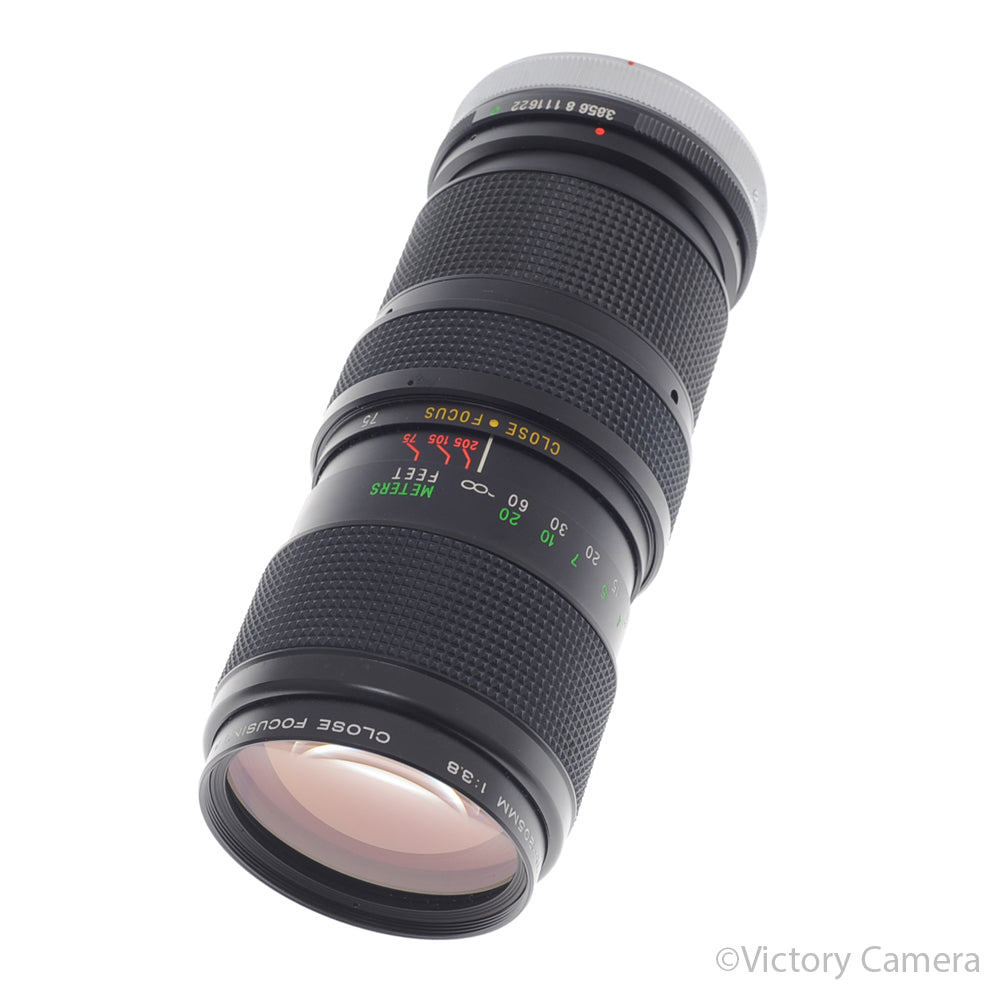 Vivitar 75-105mm f3.8 MC Macro Telephoto Zoom Lens for Canon FD [EXC] - Victory Camera
