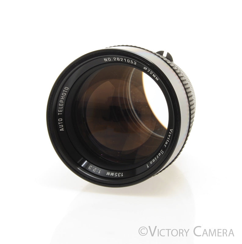 専用キャップ付レア？vivitar series1 135mm f2.3 M42 Vivitar Series 1 135mm f2.3 FAST Telephoto Prime Lens for Nikon Non-AI