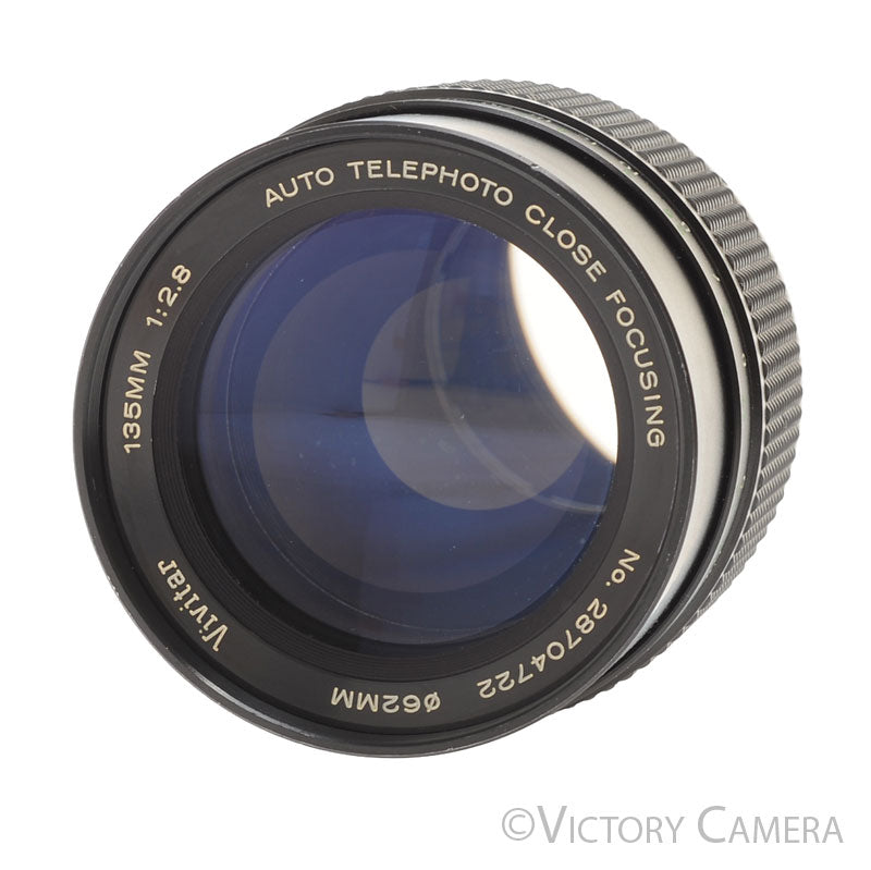 Vivitar 135mm f2.8 Telephoto Portrait Headshot Lens for Pentax K Mount [EXC] - Victory Camera