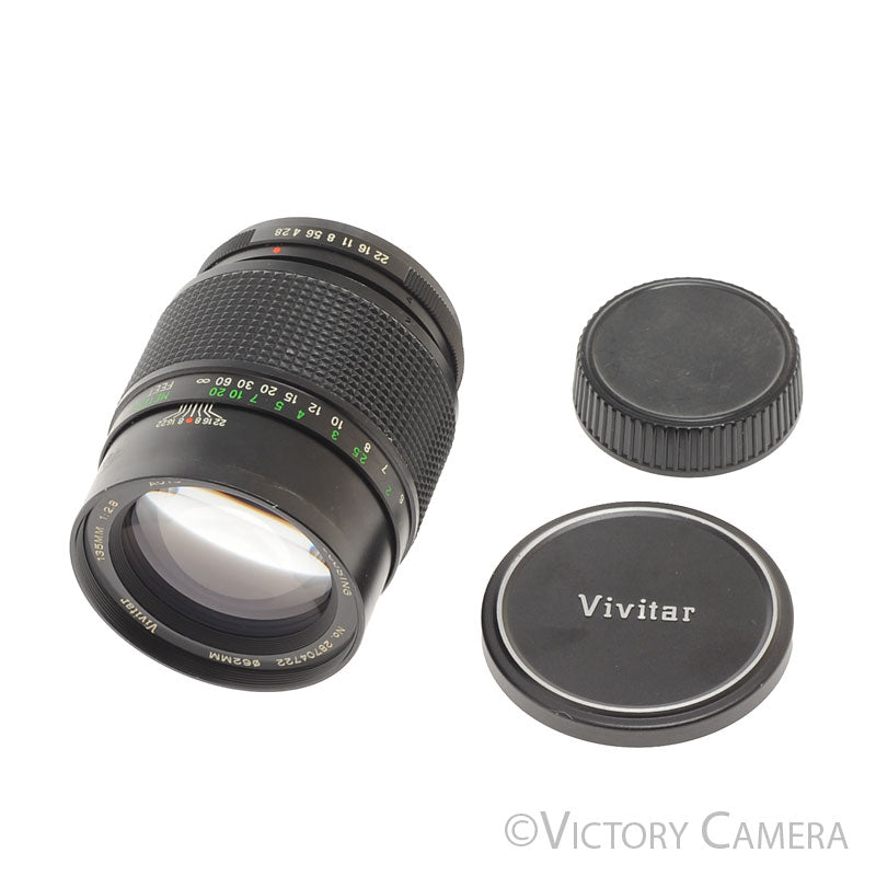 Vivitar 135mm f2.8 Telephoto Portrait Headshot Lens for Pentax K Mount [EXC] - Victory Camera