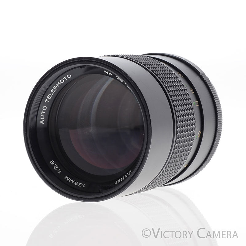 Vivitar 135mm f2.8 Telephoto Portrait Headshot Lens for M42 [EXC-] - Victory Camera