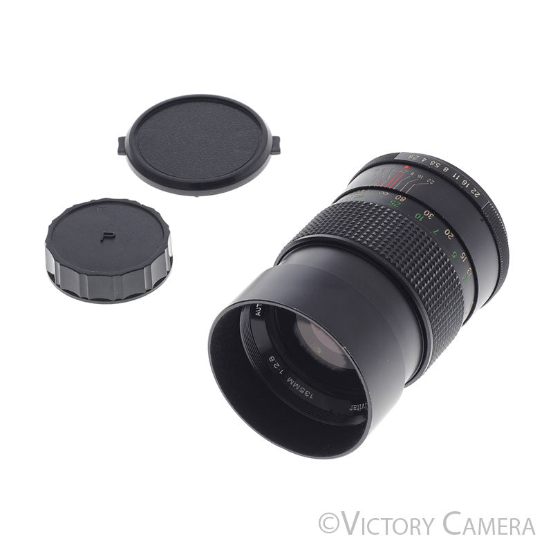 Vivitar 135mm f2.8 Telephoto Portrait Headshot Lens for M42 [EXC-] - Victory Camera